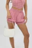 Red Check Bloomer Shorts sold by Ally Fashion