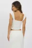 White Eyelet Top Sleeveless sold by Ally Fashion
