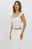 White Eyelet Top Sleeveless sold by Ally Fashion