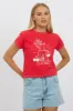 Red Graphic Tee Short Sleeve sold by Ally Fashion