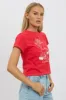 Red Graphic Tee Short Sleeve sold by Ally Fashion