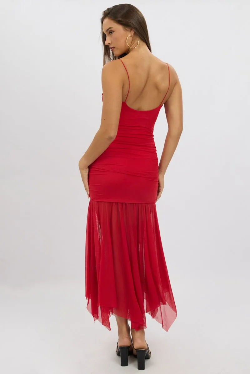 Red Bodycon Dress Singlet Maxi sold by Ally Fashion product image thumbnail 5