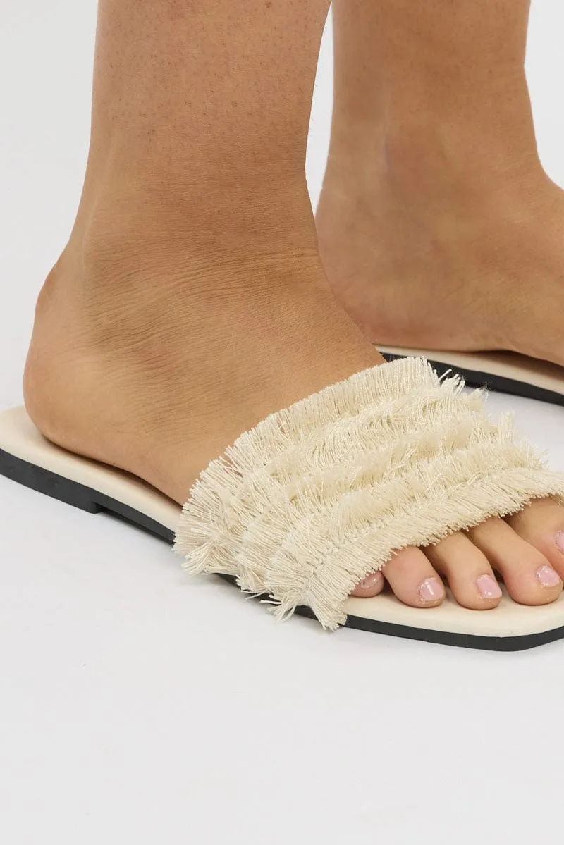 White Flat Sandals sold by Ally Fashion product image thumbnail 2