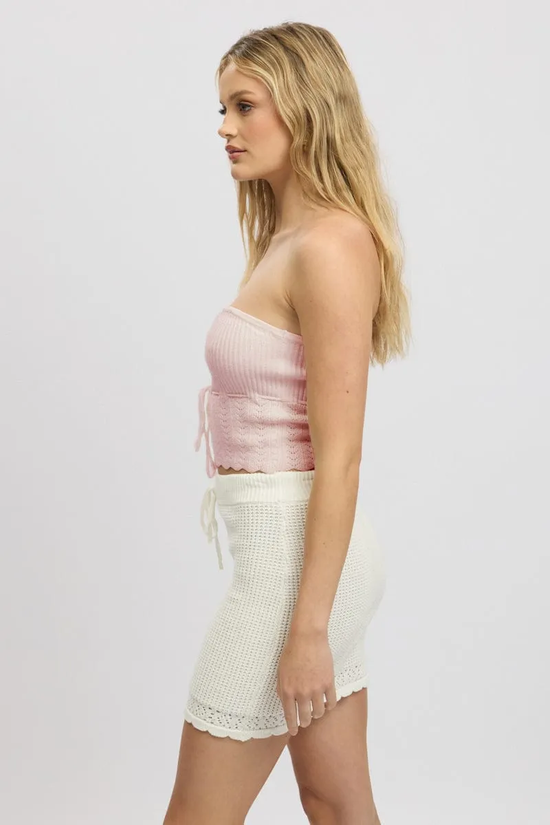 Pink Bandeau Top sold by Ally Fashion product image thumbnail 4