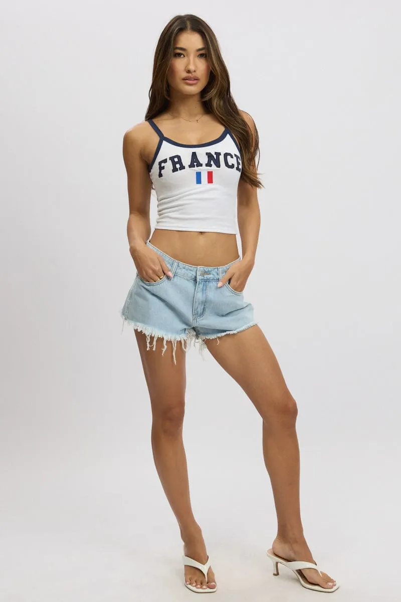 Denim Micro Shorts Low Rise sold by Ally Fashion product image thumbnail 3