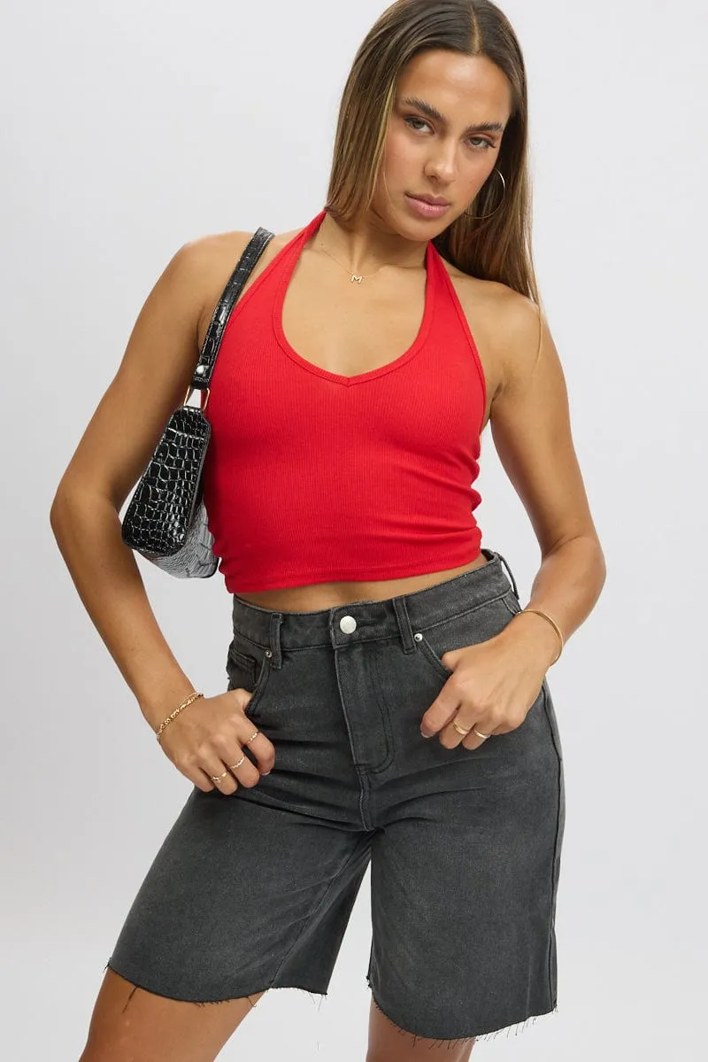 Grey Jorts Mid Rise sold by Ally Fashion