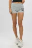 Grey Folded Waist Biker Shorts sold by Ally Fashion