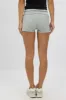 Grey Folded Waist Biker Shorts sold by Ally Fashion