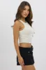 Grey Tank Top Rib sold by Ally Fashion