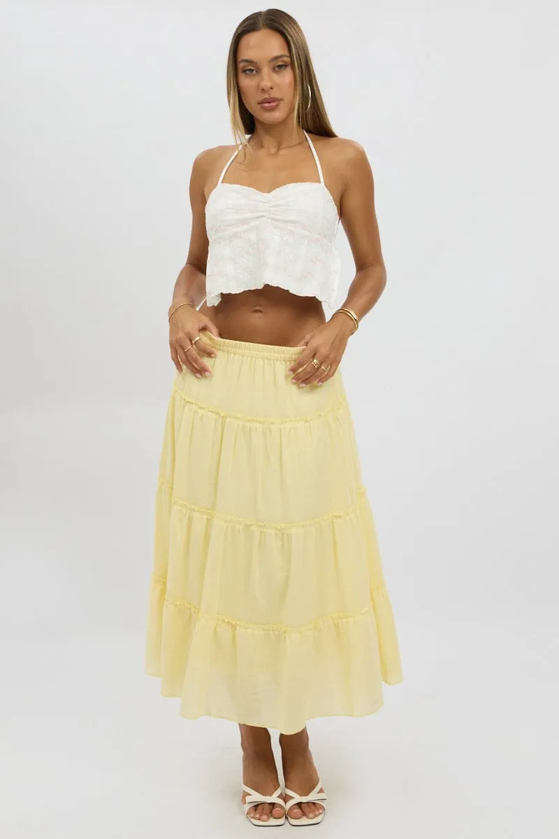 White Halter Neck Top Lace sold by Ally Fashion product image thumbnail 2
