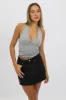 Grey Halter Neck Top V Neck Supersoft sold by Ally Fashion