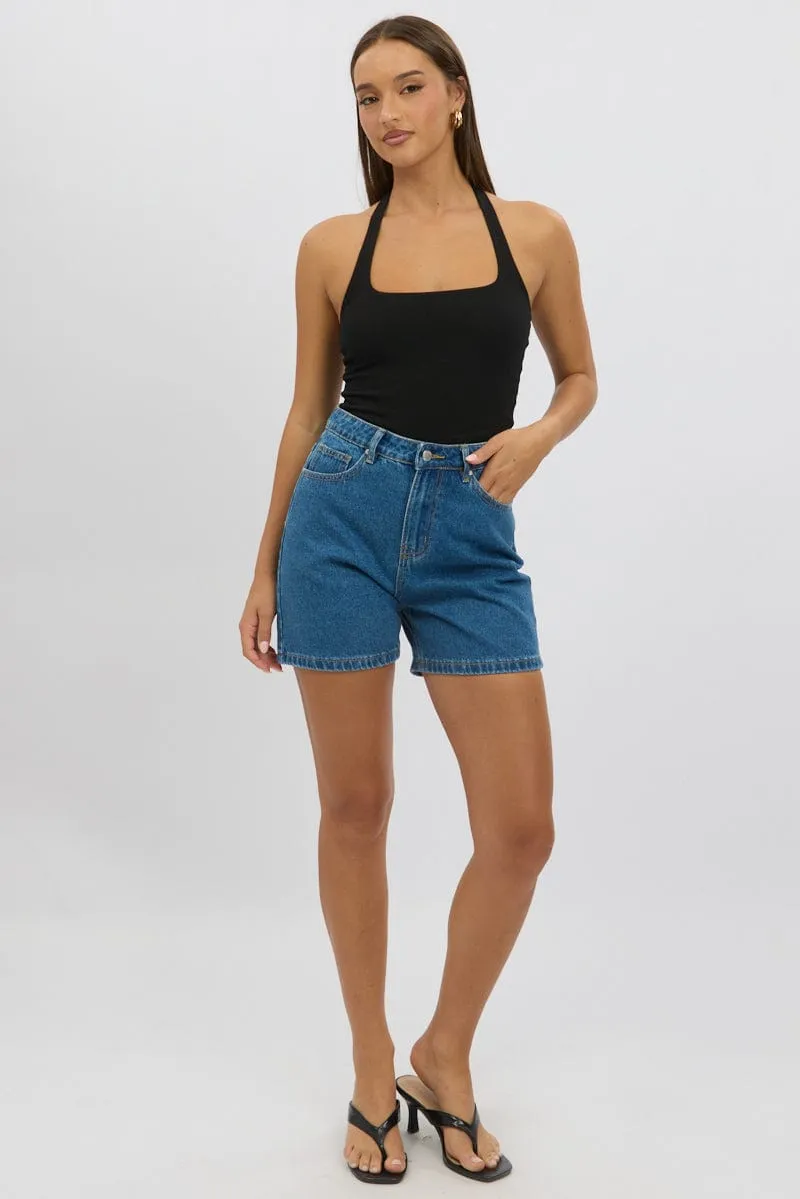 Denim Jorts High Rise sold by Ally Fashion product image thumbnail 2