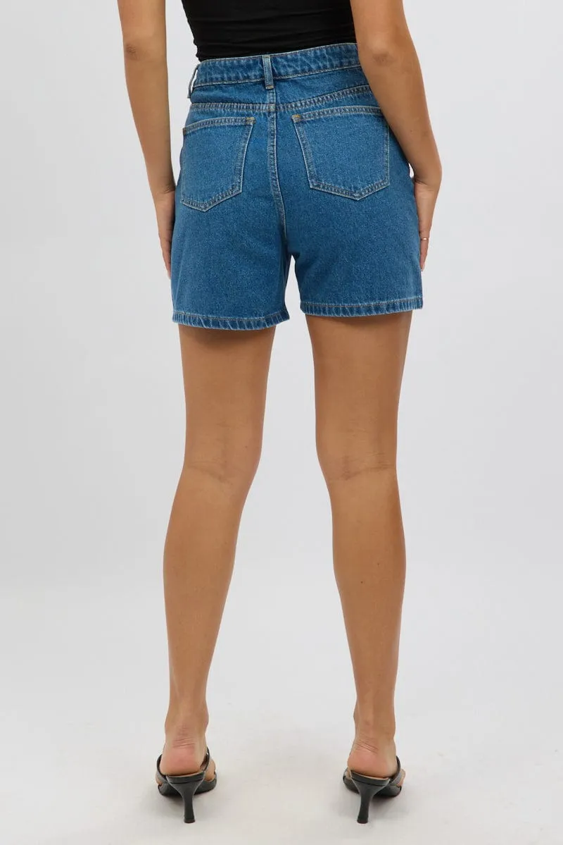 Denim Jorts High Rise sold by Ally Fashion product image thumbnail 5