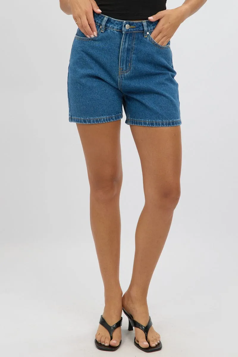 Denim Jorts High Rise sold by Ally Fashion product image thumbnail 3