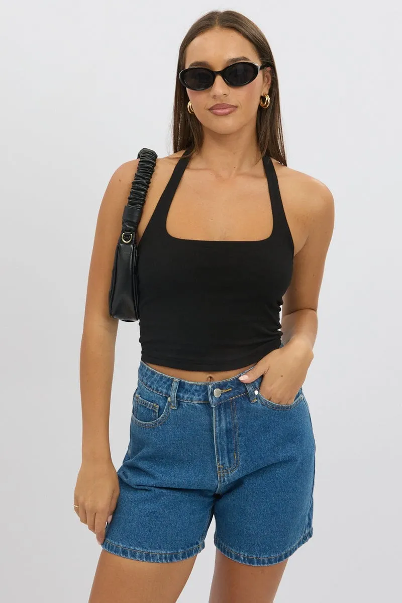 Denim Jorts High Rise sold by Ally Fashion