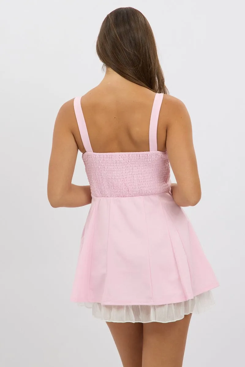 Pink Fit And Flare Dress Mini sold by Ally Fashion product image thumbnail 5