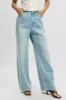 Denim Wide Leg Jeans Mid Rise sold by Ally Fashion