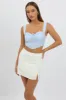 Blue Check Crop Top Sleeveless Corset sold by Ally Fashion