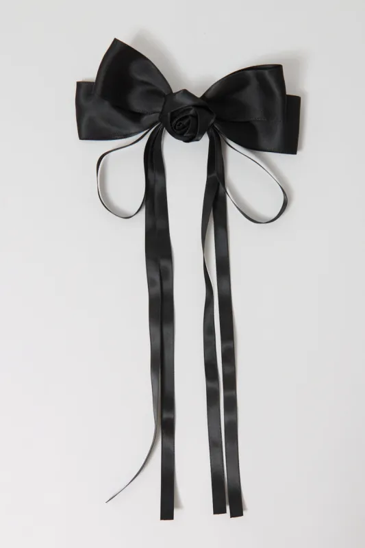 Black Rosette Hair Bow sold by Ally Fashion