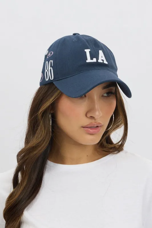 Blue LA Cap Embroidery sold by Ally Fashion