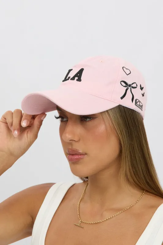 Pink LA Cap Embroidery sold by Ally Fashion