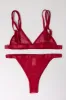Red Strip Mesh Lingerie Set sold by Ally Fashion