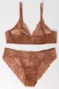 Brown Lace Lingerie Set sold by Ally Fashion