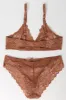 Brown Lace Lingerie Set sold by Ally Fashion