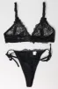 Black Lace Lingerie Set sold by Ally Fashion