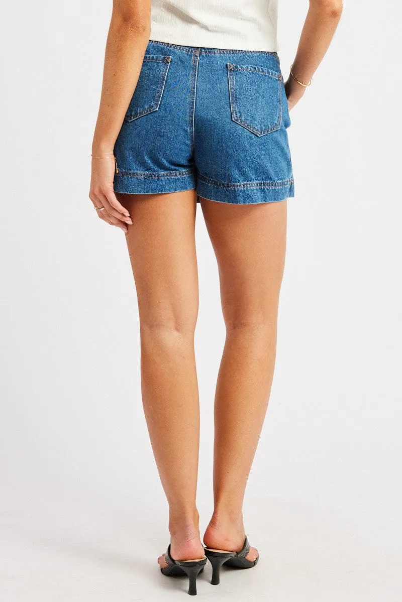 Denim Skort Skirt High Rise sold by Ally Fashion product image thumbnail 5