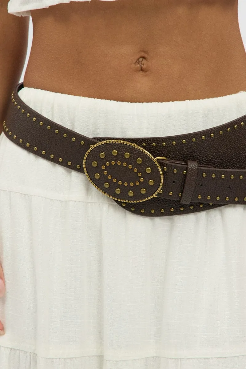Brown Western Belt sold by Ally Fashion product image thumbnail 2