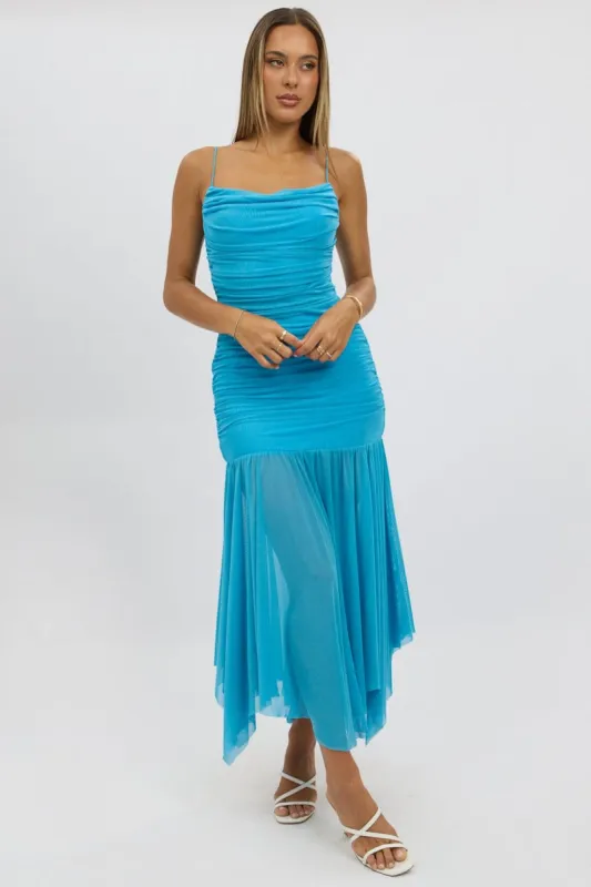 Blue Bodycon Dress Singlet Maxi sold by Ally Fashion