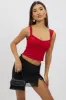 Black Mini Skirt Elastic Waist Assymetric Ruched Front M sold by Ally Fashion