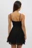 Black Fit And Flare Dress Strapless Corset Waist sold by Ally Fashion