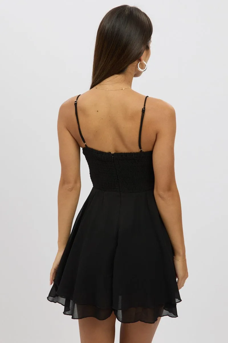 Black Fit And Flare Dress Strapless Corset Waist sold by Ally Fashion product image thumbnail 5