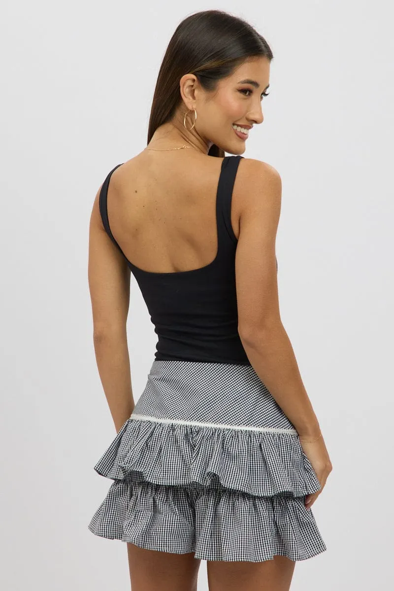 Black Square Neck Bodysuit Supersoft sold by Ally Fashion product image thumbnail 5