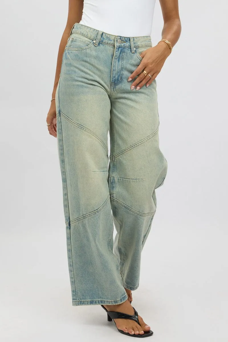 Denim Barrel Jeans Low Rise sold by Ally Fashion product image thumbnail 3