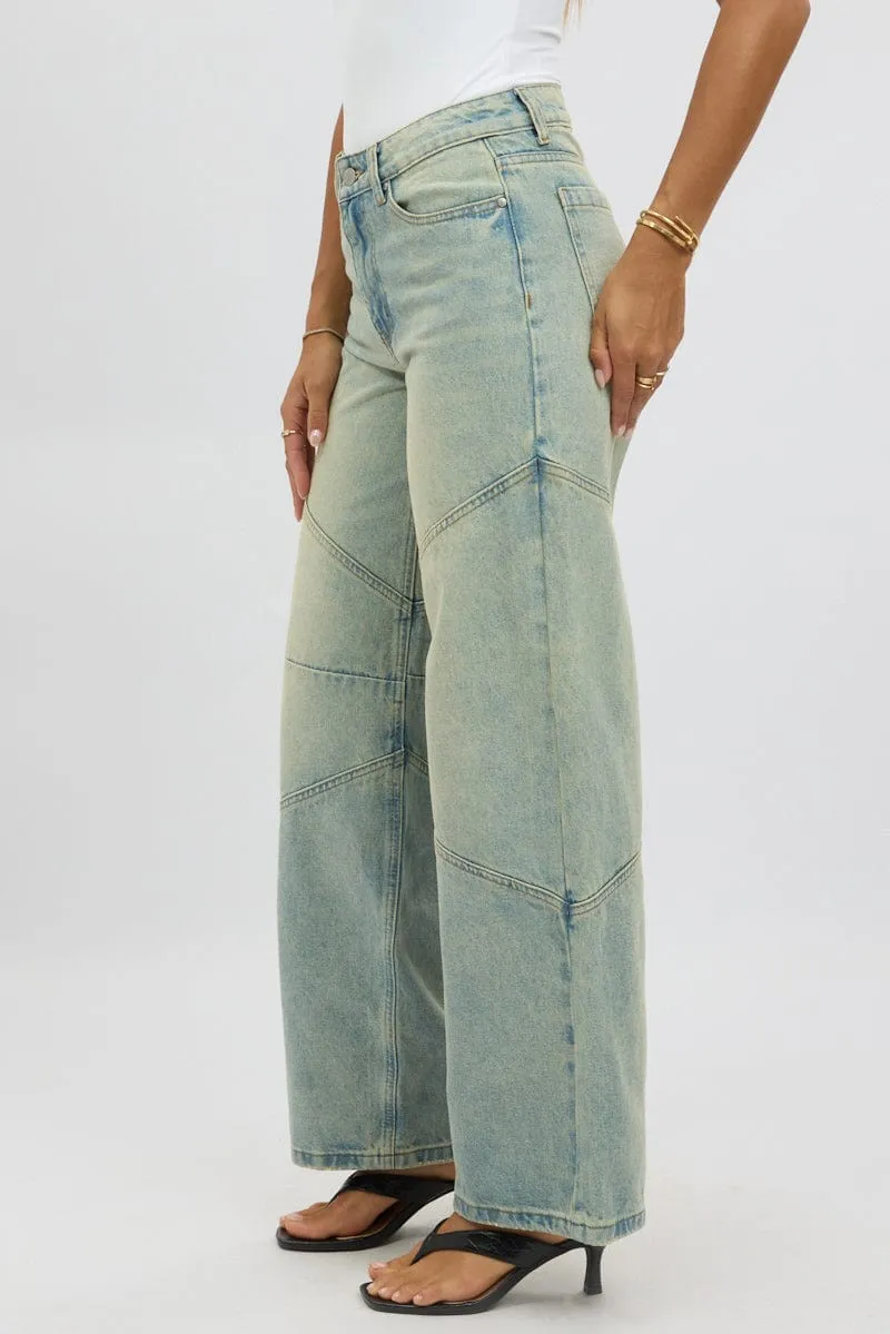 Denim Barrel Jeans Low Rise sold by Ally Fashion product image thumbnail 4