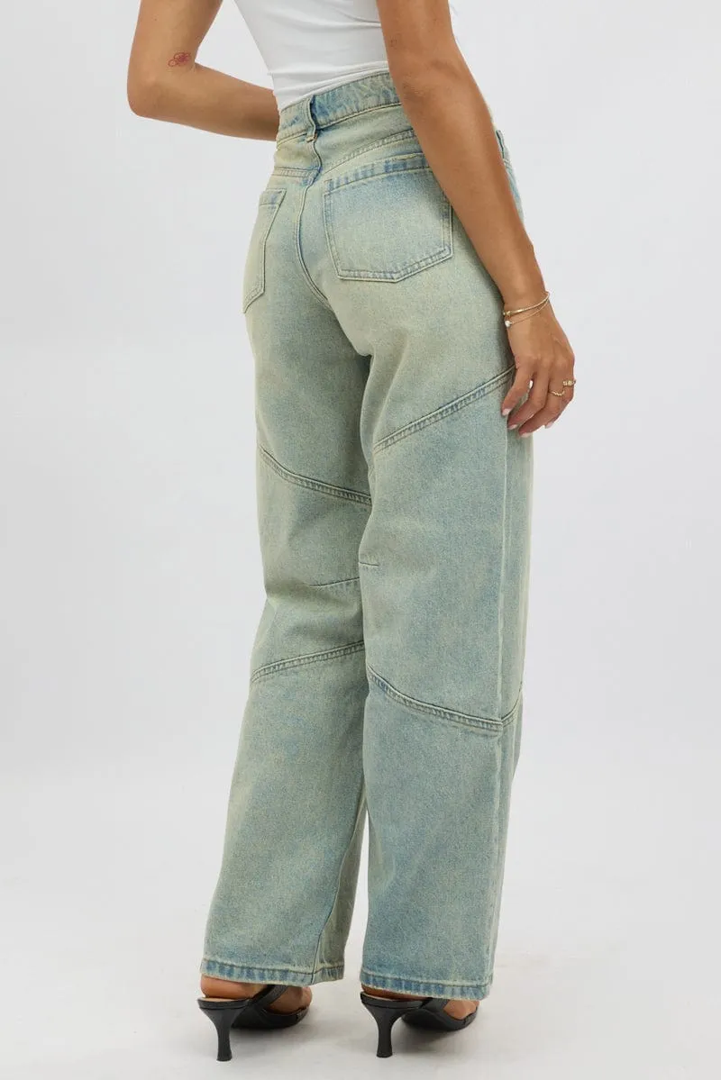 Denim Barrel Jeans Low Rise sold by Ally Fashion product image thumbnail 5