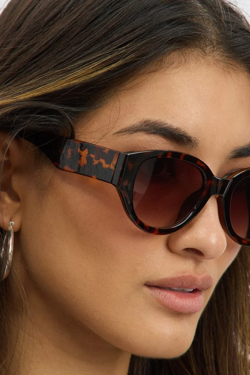 Brown Animal Print Fashion Sunglasses sold by Ally Fashion product image thumbnail 2