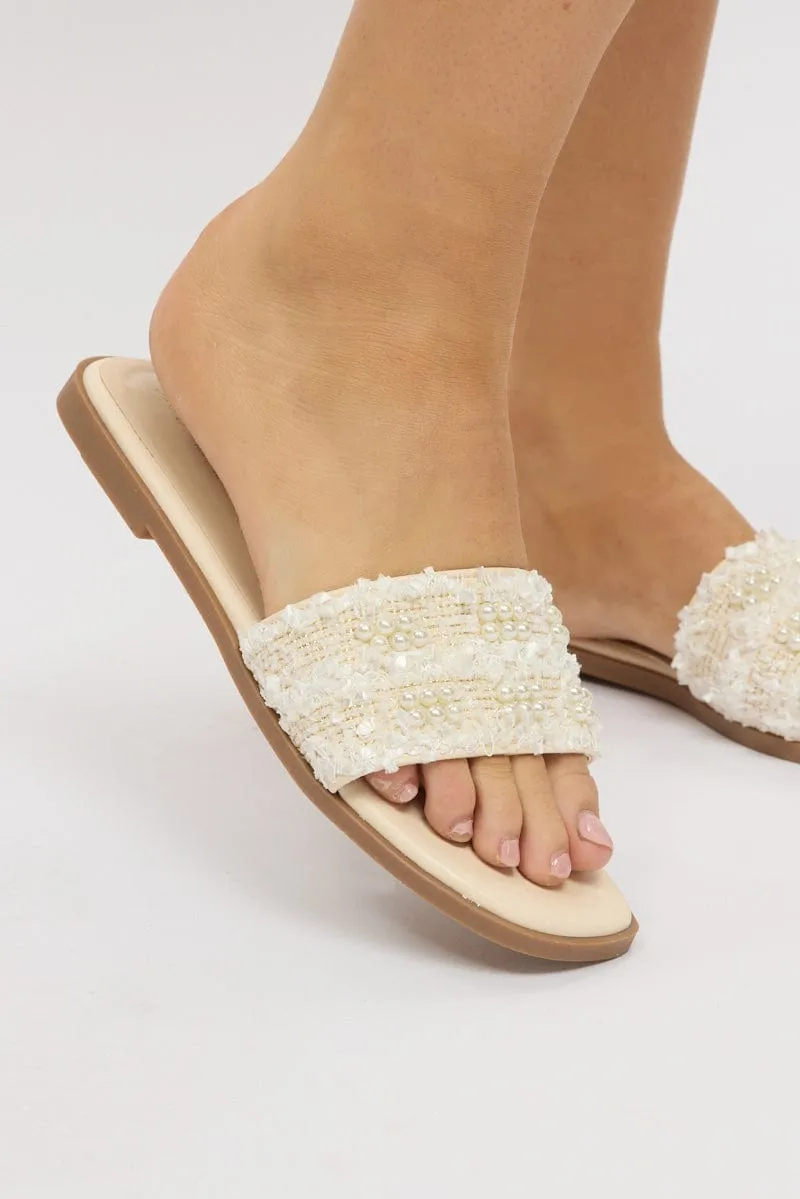 White Flat Sandals sold by Ally Fashion product image thumbnail 2