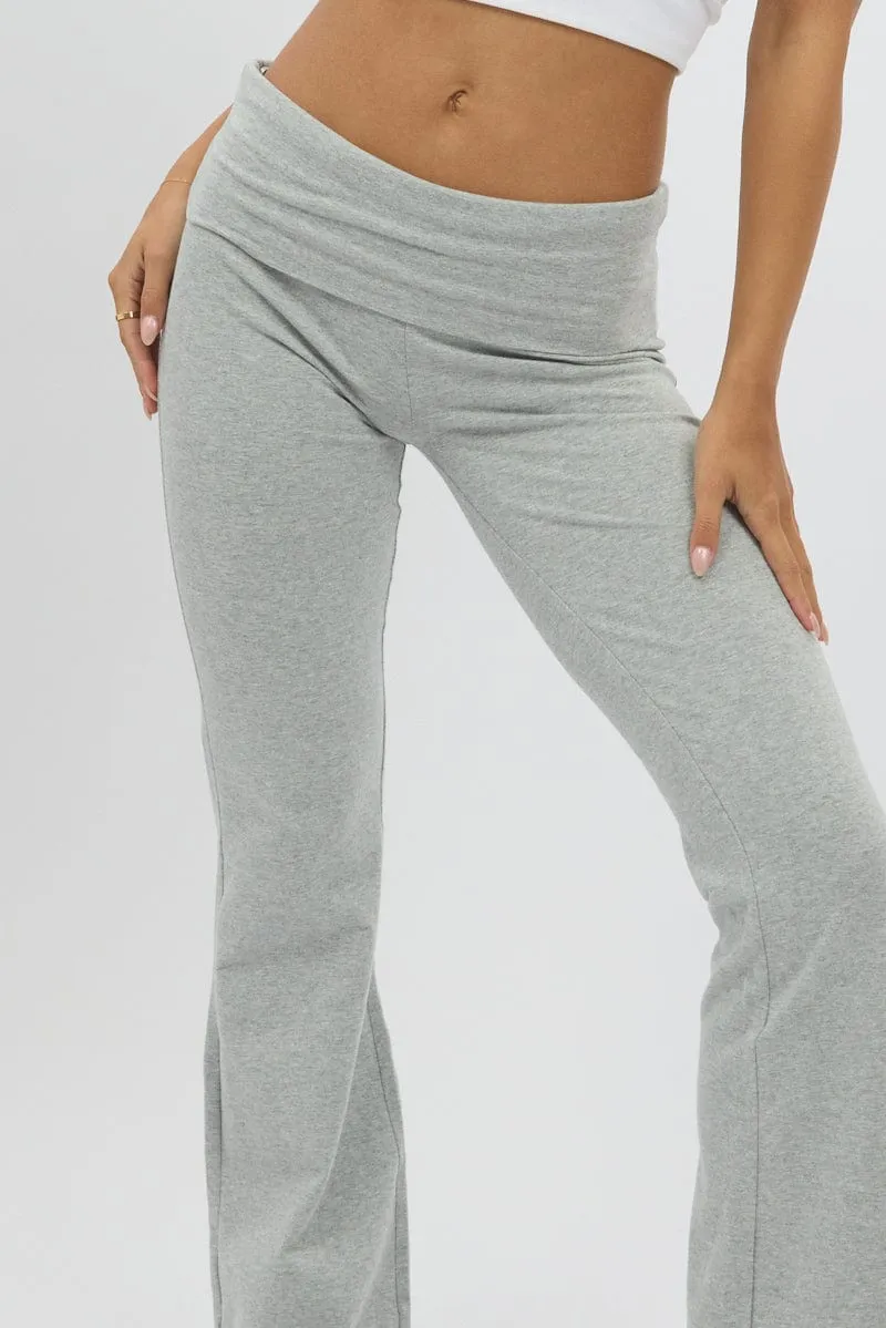 Grey Flare Leg Pants sold by Ally Fashion product image thumbnail 5