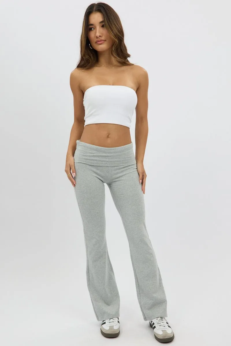 Grey Flare Leg Pants sold by Ally Fashion product image thumbnail 3