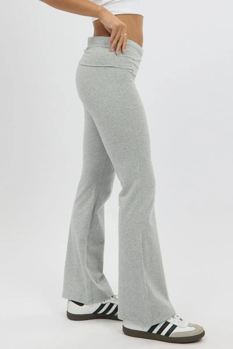 Grey Flare Leg Pants sold by Ally Fashion product image thumbnail 4