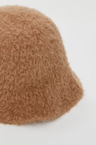 Beige Fuzzy Bucket Hat sold by Ally Fashion