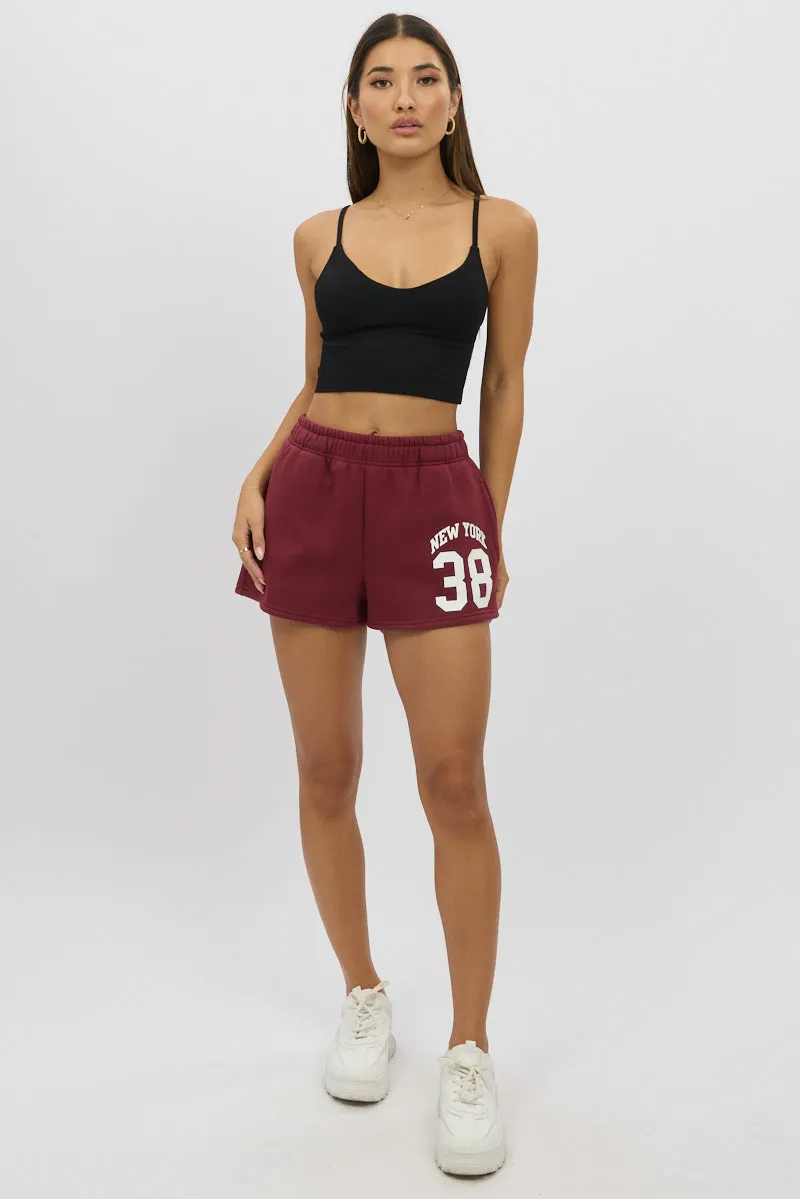 Black V Neck Cami Crop Top Seamless sold by Ally Fashion product image thumbnail 2