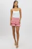 Red Check Skort Skirt Frilled Hem sold by Ally Fashion