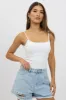 White Bodysuit Sleeveless Supersoft sold by Ally Fashion