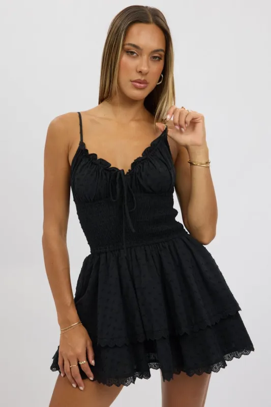 Black Fit And Flare Dress Mini sold by Ally Fashion