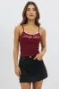 Red Graphic Singlet Rib sold by Ally Fashion